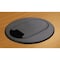 Kable Kontrol Round Face With Oval Bottom Plastic Desk Grommet - Black GR9201 - alternate 3